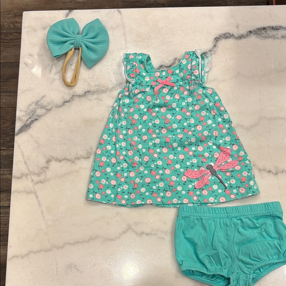 Carter's Teal and Pink Kids Matching Set